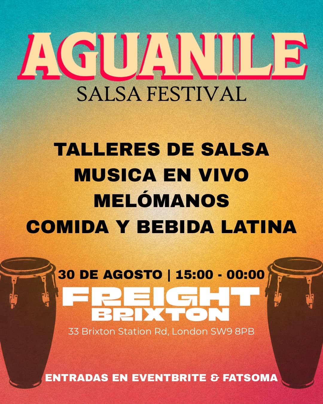 Aguanile Salsa Festival event artwork